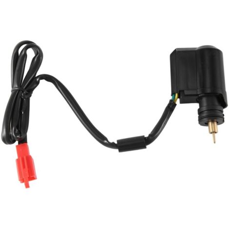 Válvula solenoide eléctrica para carburador compatible con motores de scooter GY6 de 50 cc, 125 cc y 150 cc.