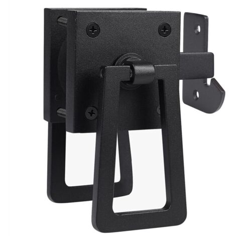 Pestillo doble de alta resistencia para puerta, puerta de jardín, piscina, negro mate. (1/4)