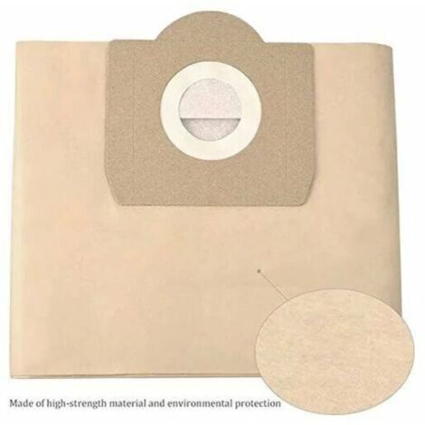 Bolsas para aspiradora Karcher - 6.959-130.0 - WD3 WD3P MV3 - Bolsas de filtro de papel de repuesto para aspiradoras de líquidos y sólidos - Bolsa para Karcher WD3 Premium - Paquete de 5 (1/4)