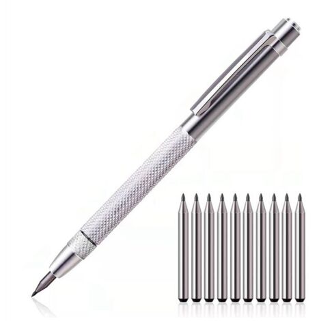 Lápiz de grabado para vidrio, cerámica y metal con punta de carburo de tungsteno y diamante