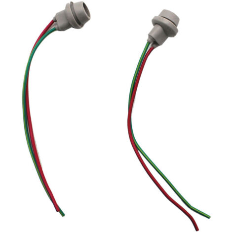 Juego de 2 adaptadores flexibles de goma T10 W5W para portalámparas, conector macho/hembra con cable. (1/4)