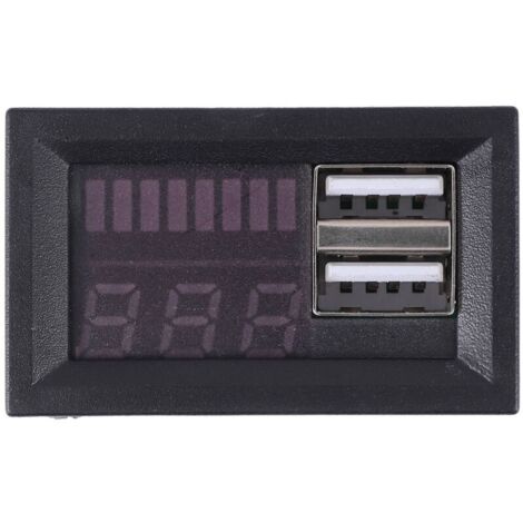 Voltímetro digital de 12,6 V con pantalla LED roja para baterías de vehículos. (1/4)