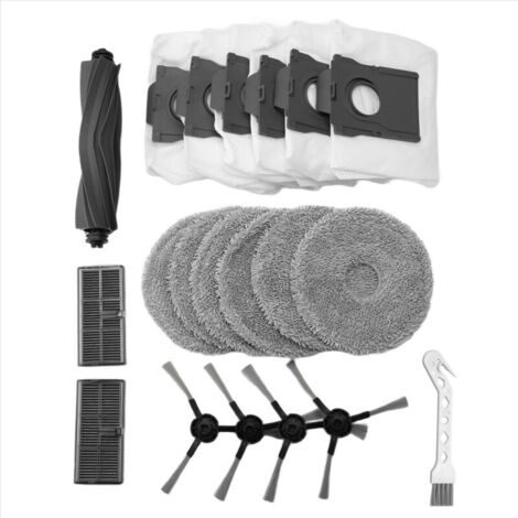Repuestos para aspiradoras robot: cepillo lateral, filtro HEPA, paño de limpieza, bolsas para el polvo. (1/4)