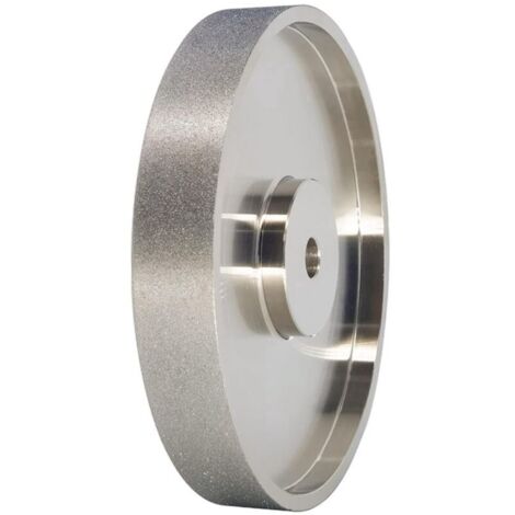 Disco abrasivo de diamante CBN de 6 x 1 pulgada, mandril de 1/2 pulgada, afilado de acero de alta velocidad, grano 180. (1/4)