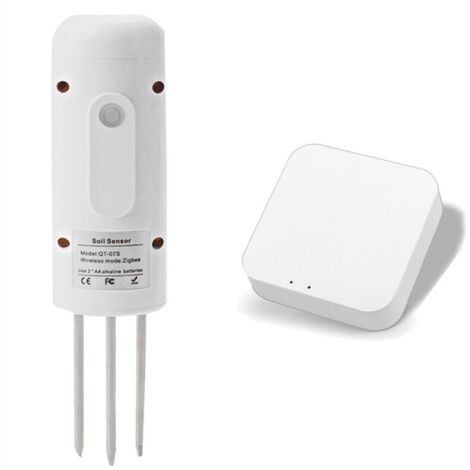 Sensor inalámbrico inteligente Zigbee para la medición de la humedad del suelo, con aplicación móvil y monitorización en tiempo real. (1/4)