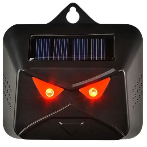 Repelentes solares para exteriores con luz LED roja, ideales para la noche y ahuyentar zorrillos, zorros y mapaches. (1/4)