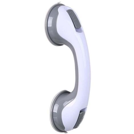 (Gris) 1 barra de seguridad para bañera/asa/ventosa para ducha y baño + inodoro (1/4)
