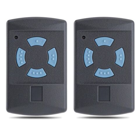 Paquete de 2 controles remotos para puertas de garaje de 868 MHz compatibles con HSM4-868, HSE2-868, HS4-868 y HSM2-868. (1/4)