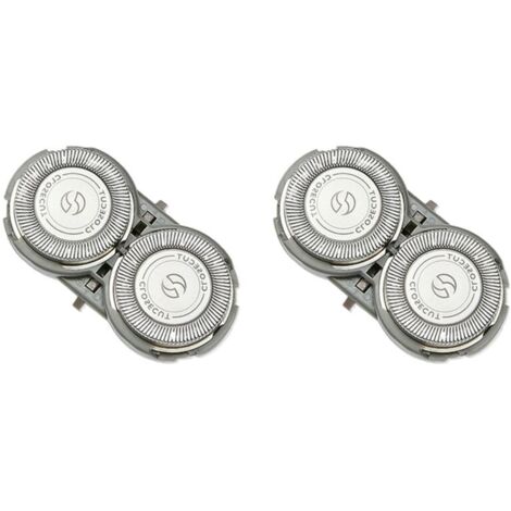 Cabezales de afeitado universales de acero inoxidable con soporte de ABS, compatibles con varios modelos de afeitadoras. (1/4)