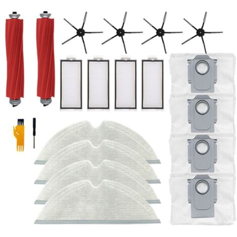 Repuestos para aspiradoras robot: filtro HEPA, cepillo principal y cepillo lateral. (1/4)