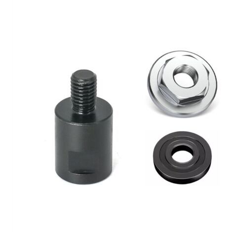 Adaptador de rosca M14 a M10 para convertidor de amoladora angular, conector de interfaz, tornillos y tuercas. (1/4)