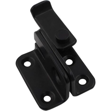 Cerradura multifuncional de alta resistencia para puertas correderas con candado, color negro, apertura a la derecha. (1/4)