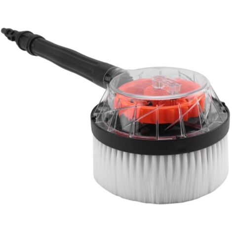 Cepillo redondo giratorio para lavado de autos, cepillo rígido para limpieza con agua, compatible con K2 K3 K4 K5 K6 K7 (1/4)