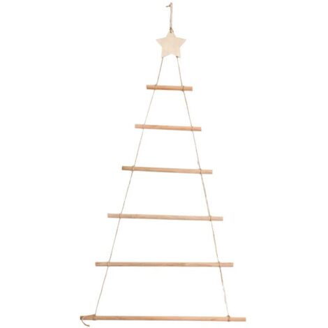 Decoración Murale Arbre de Noël en Bois pour Ornements de Noël (1/4)