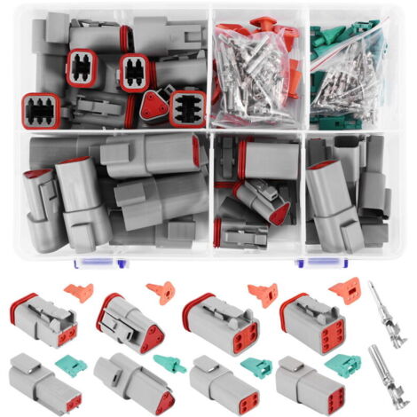 Kit de 140 conectores impermeables para automóviles de la serie DT con caja de pines (1/4)