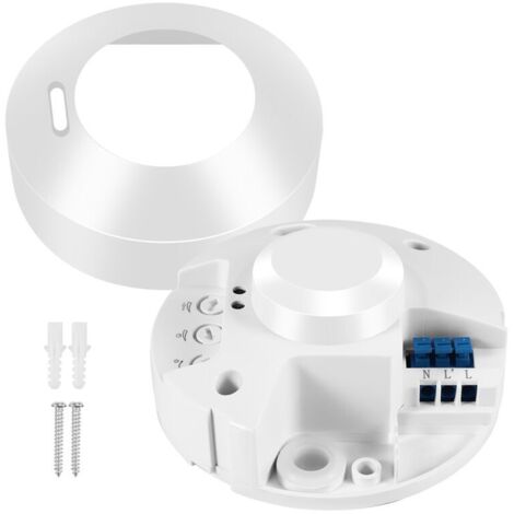 Interruptor de luz con sensor de movimiento infrarrojo y sensor de microondas (1/4)