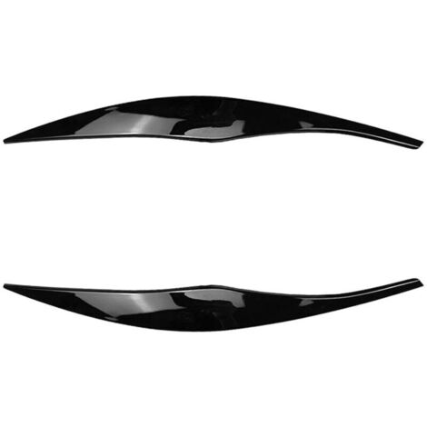 Adhesivo embellecedor de faros para BMW Serie 3 E90 E91 2005-2012 - Tira embellecedora negra brillante (1/4)
