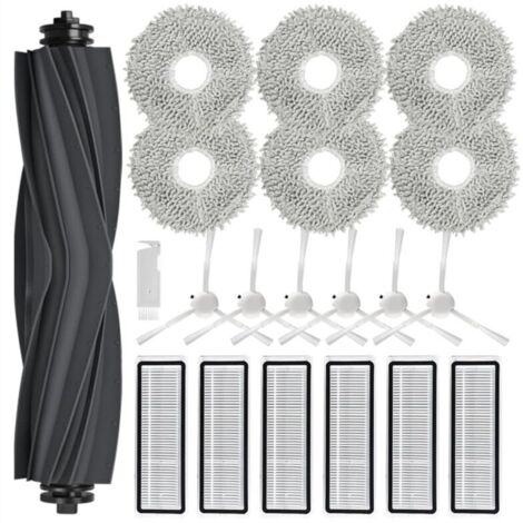 Repuestos para aspiradoras robot: cepillo lateral, filtros HEPA, almohadillas de limpieza. (1/4)