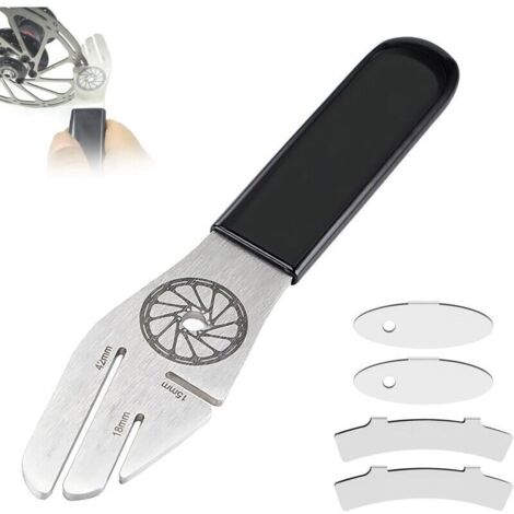 Juego de 5 herramientas para enderezar discos de freno de 15/18/42 mm. Herramienta de ajuste de frenos para reparación de bicicletas, llave de ajuste para bicicletas, herramienta de reparación de bici (1/4)