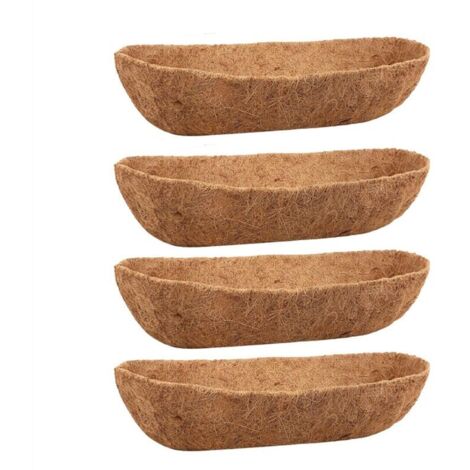 Paquete de 4 revestimientos para tuercas para jardineras de 24 pulgadas, maceteros de pared, barandillas, puentes, cestas, ventanas, etc. (1/4)