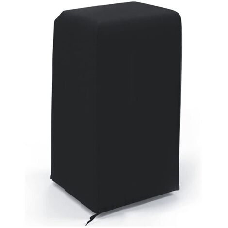 Funda protectora mate impermeable para aire acondicionado portátil con cremallera interior, color negro. (1/4)