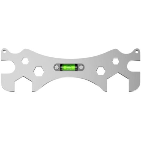 Llave para ducha, llave multiusos, llave niveladora de ángulo curvo, herramienta para instalación y mantenimiento de baños, para tornillos hexagonales de 11-16 mm. (1/4)
