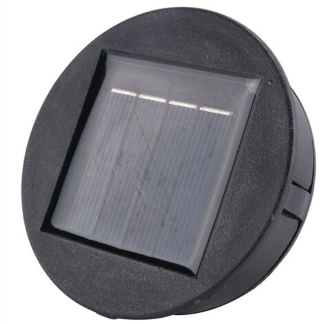 Lámpara solar LED redonda recargable con batería de iones de litio para iluminación de jardín exterior.
