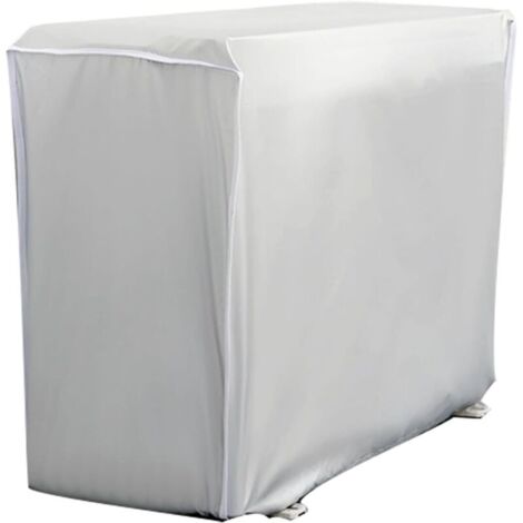 Funda para aire acondicionado exterior, funda para bomba de calor, a prueba de polvo, a prueba de nieve, impermeable, resistente al sol () (1/4)