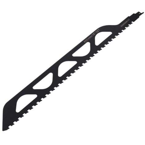 Hoja de sierra recíproca de carburo de tungsteno para hormigón poroso, fibrocemento y ladrillo, 455 mm (17,9 pulgadas) (1/4)