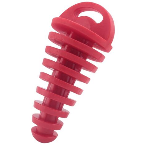 Tapón de arandela silencioso para motocicleta, moto de cross, ATV, quad de 2 tiempos y 4 tiempos, color rojo. (1/4)