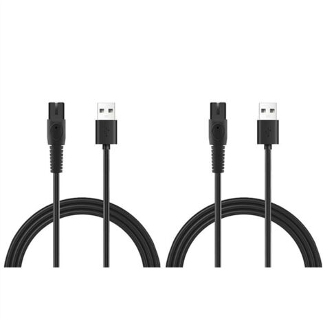 Paquete de 2 cables de alimentación USB de 5V 1A para afeitadora eléctrica Philips (1/4)