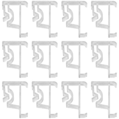 Clips invisibles para persianas enrollables, 5 cm, paquete de 12, transparentes (1/4)