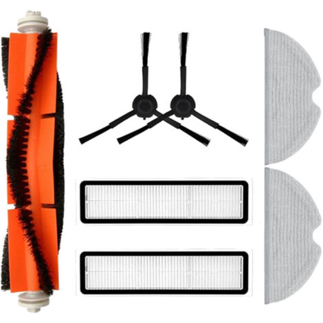 Repuestos para aspiradoras robot: cepillo principal, cepillo lateral, mopas, paños, filtros HEPA. (1/4)
