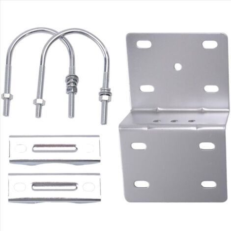 Kit de montaje de antena Soporte de poste con doble perno Abrazadera en U Fijación en V (1/4)