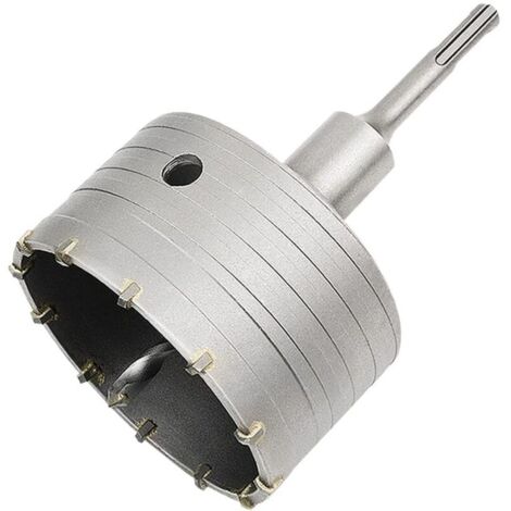 Sierra perforadora para hormigón con adaptador SDS Plus de 110 mm, para ladrillo, hormigón, cemento y piedra (100 mm + adaptador SDS Plus de 110 mm)