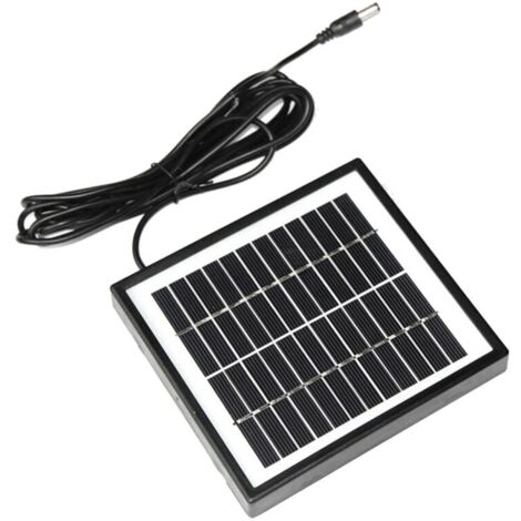 Panel solar de 12 V y 2 W para iluminación de jardín, módulo de batería, cargador, puerto CC, piezas para bricolaje. (1/4)