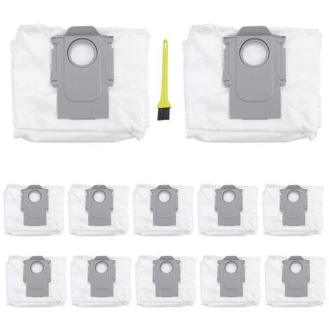 Paquete de 12 bolsas para el polvo compatibles con las aspiradoras Roborock Max y S7 Ultra. (1/4)