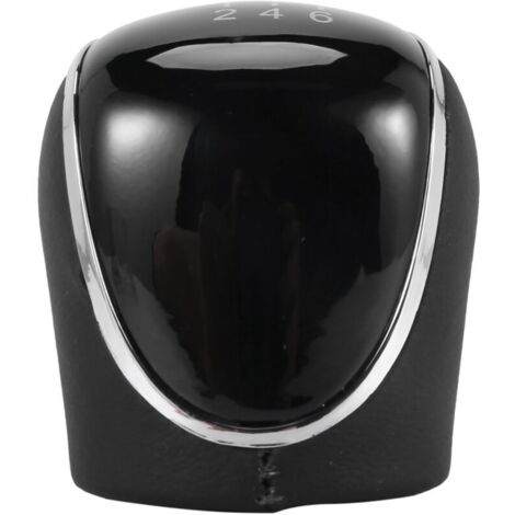 Palanca de cambios de 6 velocidades de cuero sintético compatible con Mondeo IV, C-MAX, Transit, Focus MK3, MK4 (1/4)