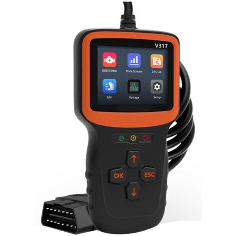 Escáner de diagnóstico OBD2 profesional, lector de códigos de motor de automóvil, herramienta de verificación de fallas, reinicio del vehículo (1/4)