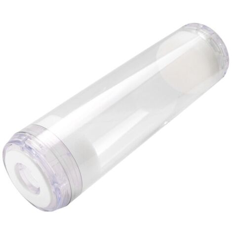 Carcasa de filtro de agua de cartucho vacío reutilizable de 10 pulgadas con medio recargable (1/4)