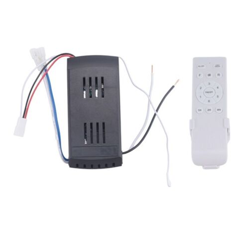 Kit de control remoto universal para ventilador de techo de 40 W, 6 velocidades, sincronización de luz, CC