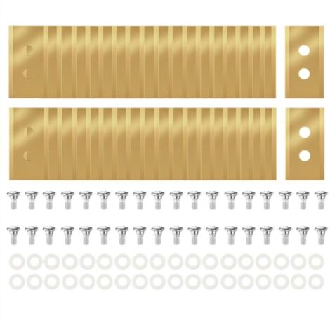 Cuchillas de titanio de repuesto para cortacéspedes robóticos Luba Yuka, compatibles con todas las series. (1/4)