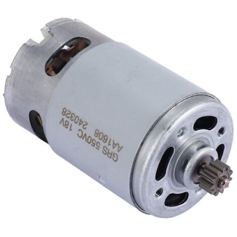Motor RS550 de 18 V CC, 19500 RPM, 11 dientes, dos velocidades, caja de engranajes de alto par, taladro/atornillador eléctrico. (1/4)