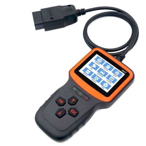 Escáner de diagnóstico OBD2 para automóviles: lee, borra, detecta y reinicia códigos de error del motor. (1/4)