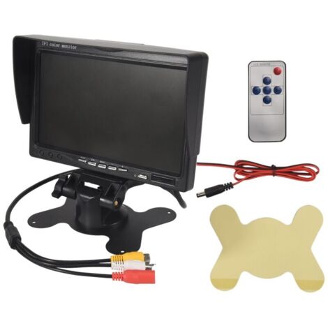 Monitor LCD TFT HD a color de 7 pulgadas, 12V/24V para cámara de visión trasera CCTV de coche/camión