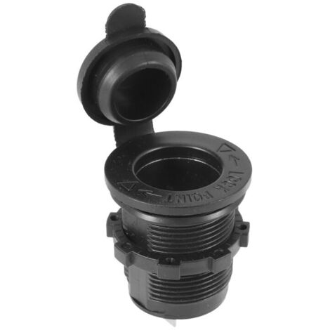 Enchufe de mechero impermeable de 12 V para coche, camión, barco, motocicleta, caravana, golf y ATV.