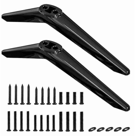 Soporte universal para televisores de 28, 32, 40, 43, 49, 50, 55 y 65 pulgadas - Incluye tornillos de repuesto (1/4)