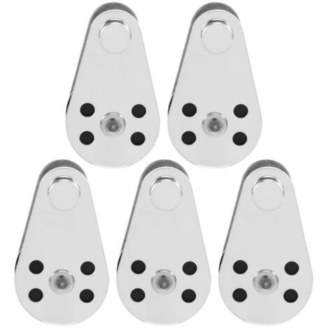 piezas de polea de acero inoxidable M25 para elevación, remolque, cuerda, cable, rodillo colgante (1/4)