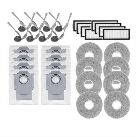 Kit de repuesto para aspiradora Saros Z70, que incluye cepillo lateral, filtro HEPA, paño de limpieza, bolsa para el polvo, accesorios y piezas. (1/4)