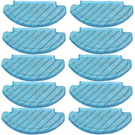 Paquete de 10 almohadillas de fregado para aspiradoras robot Ecovacs Deebot Ozmo T8 AIVI T8 Max y T8 Series/ N8 Pro. (1/4)